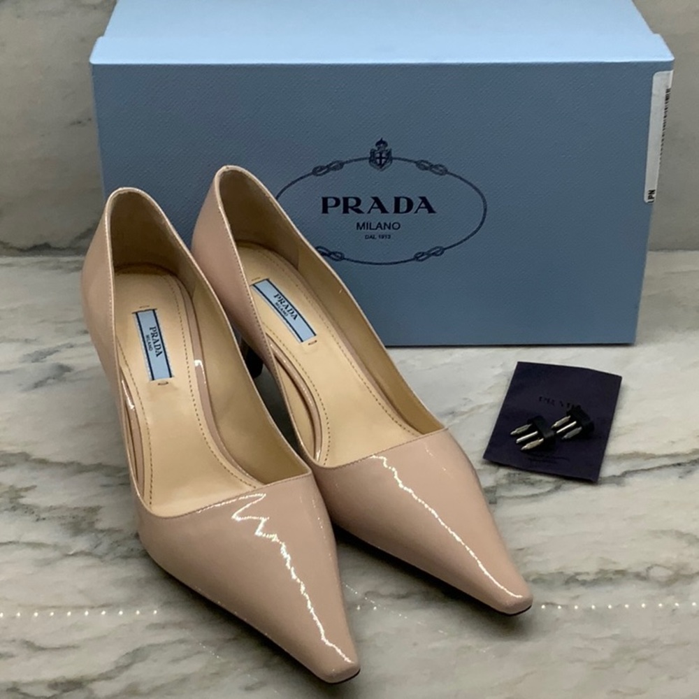 Prada Patent Pointy Toe Pump